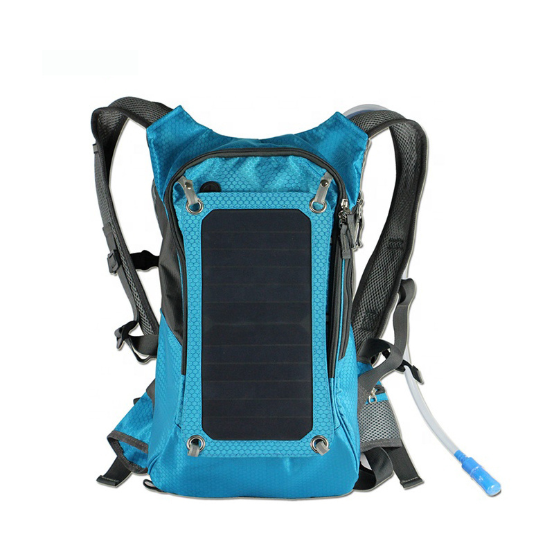 2L Hydration Pack Backpack  solar backpack with  Removable Solar Panel Charging