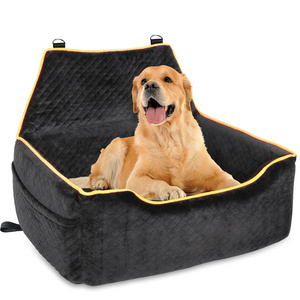 Factory OEM Dog Car Seat Large Medium Dogs Pet Booster Seat Under 25kg or 2 Small Pet Removable and Washable Travel Dog Seat