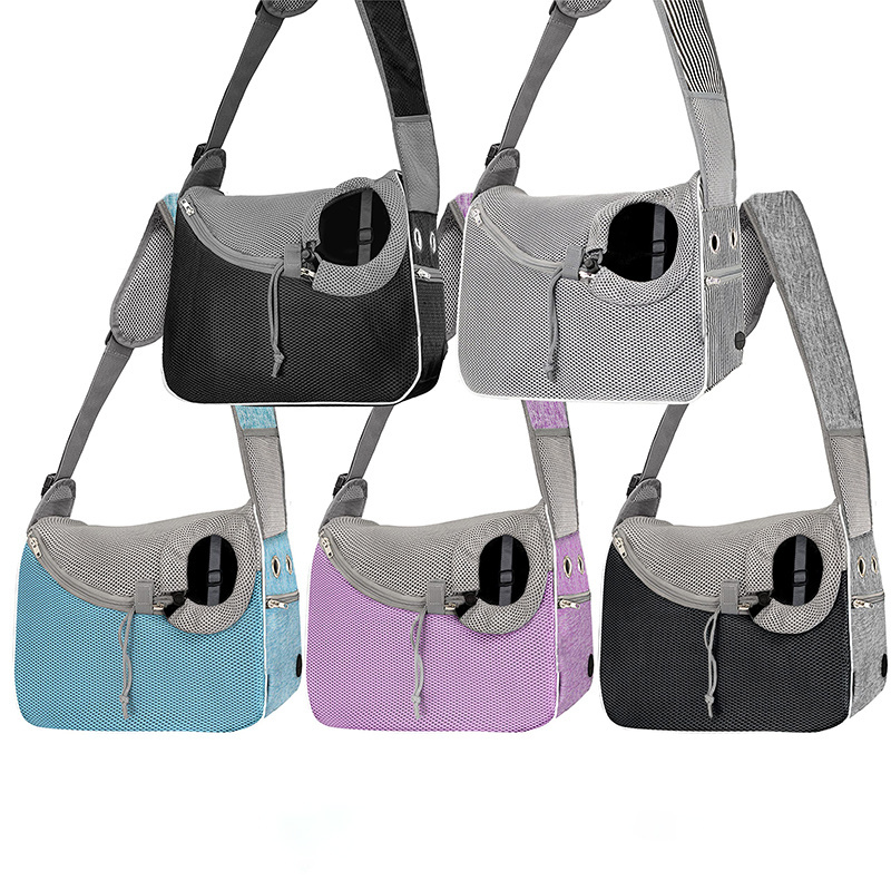 Small Dog Sling Carrier, Soft-Sided Puppy Carrying Purse Bag, Adjustable Sling Pet Pouch to Wear Medium pet for Travel