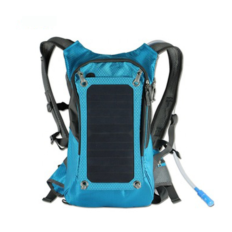 2L Hydration Pack Backpack  solar backpack with  Removable Solar Panel Charging