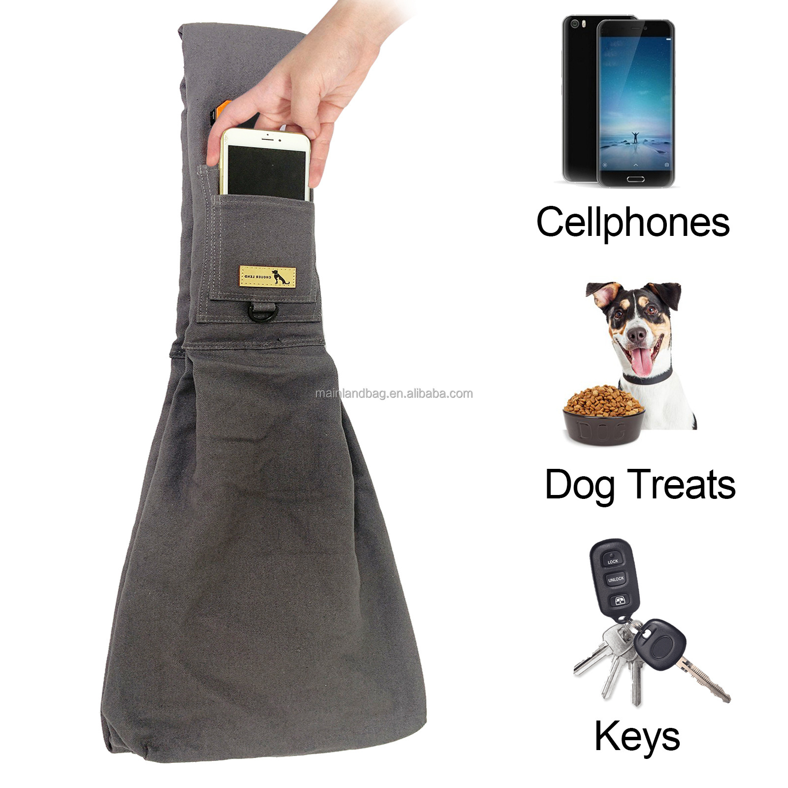 Dog and Cat Sling Carrier Hands Free Reversible Pet Papoose Bag Pet Shoulder Cases