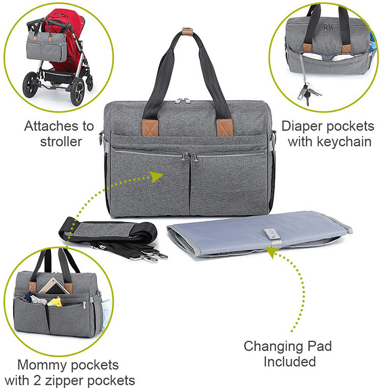 Custom Outdoor Baby Stroller Organizer with Cup Holders Universal Stroller Accessories Caddy Storage Bag Shoulder Straps