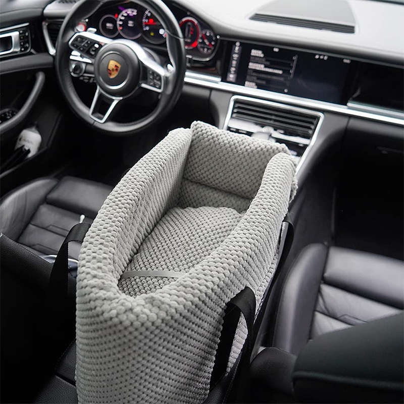 Dog Console Car Seat Dog Cat Booster Seat On Car Armrest Travel Car Carrier Bed for Cat and Small Dog Pet carrier Bag