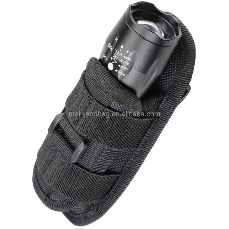 Tactical Flashlight Pouch Holster Rotatable Flashlight Holder Belt Clip Tactical Torch Carry Case