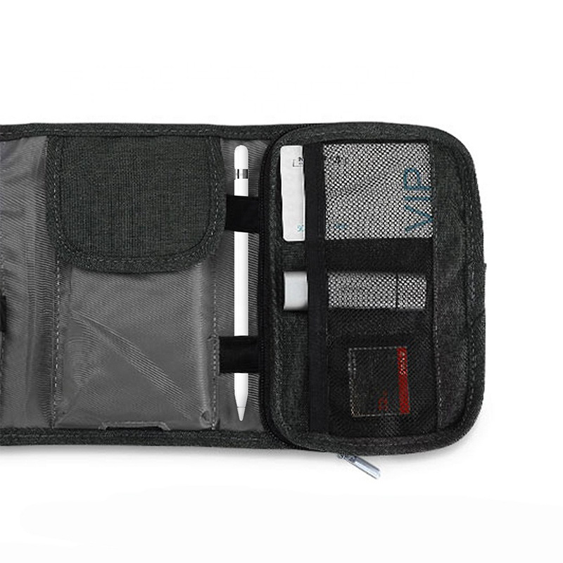 Custom Travel Gadgets Organizer Bag Electronic Accessories Cable Roll Up Pouch Storage Bag