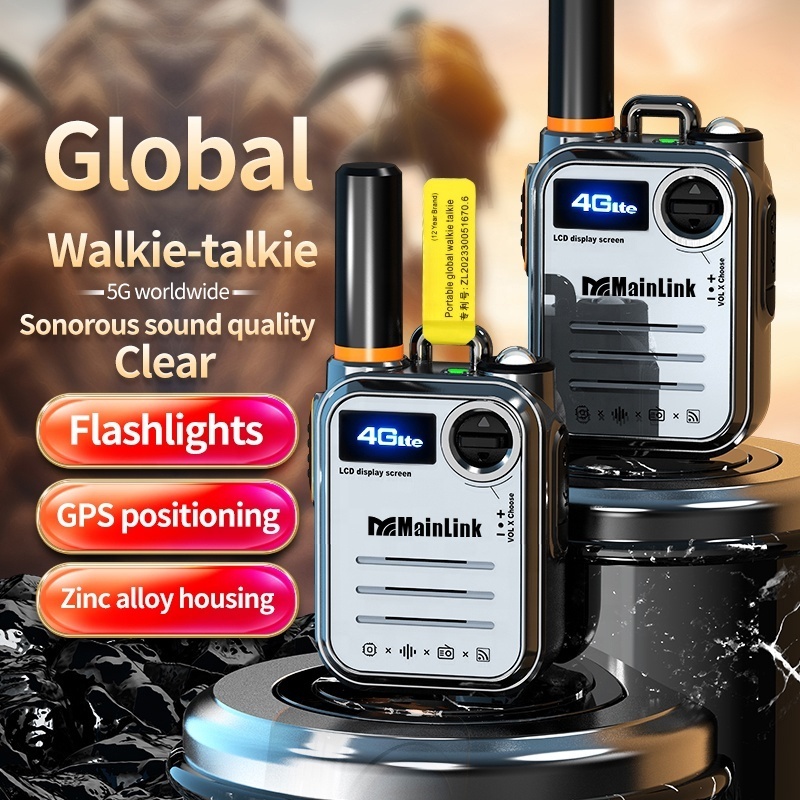 Intercom 4G Handheld Walkie Talkie Poc Radio 4G SIM Card Long Rang Transceiver 4G Wifi Walkie Talkie GSM Network Radio