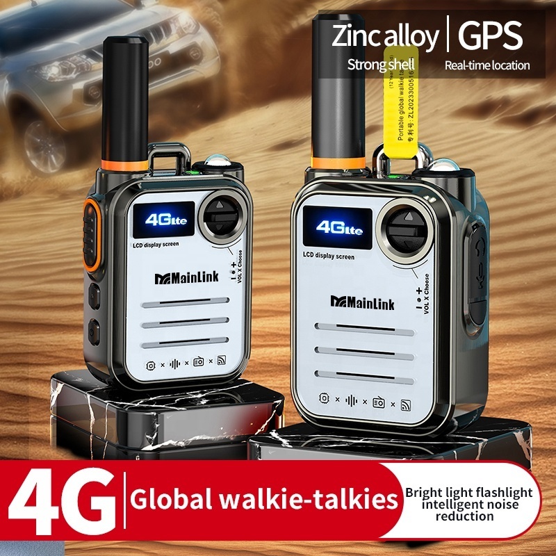 Intercom 4G Handheld Walkie Talkie Poc Radio 4G SIM Card Long Rang Transceiver 4G Wifi Walkie Talkie GSM Network Radio