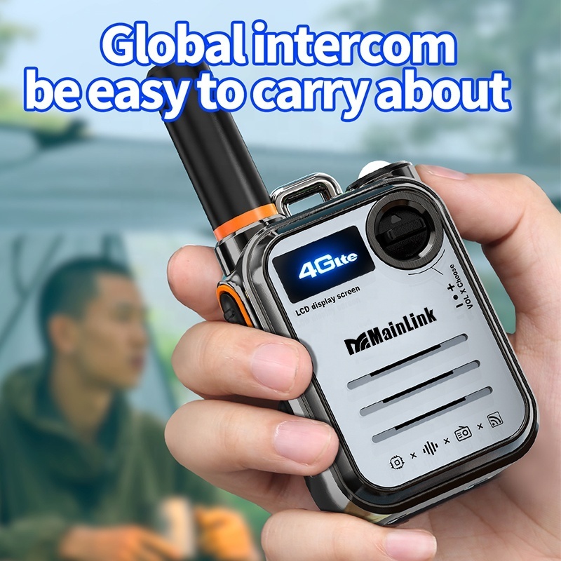 Intercom 4G Handheld Walkie Talkie Poc Radio 4G SIM Card Long Rang Transceiver 4G Wifi Walkie Talkie GSM Network Radio