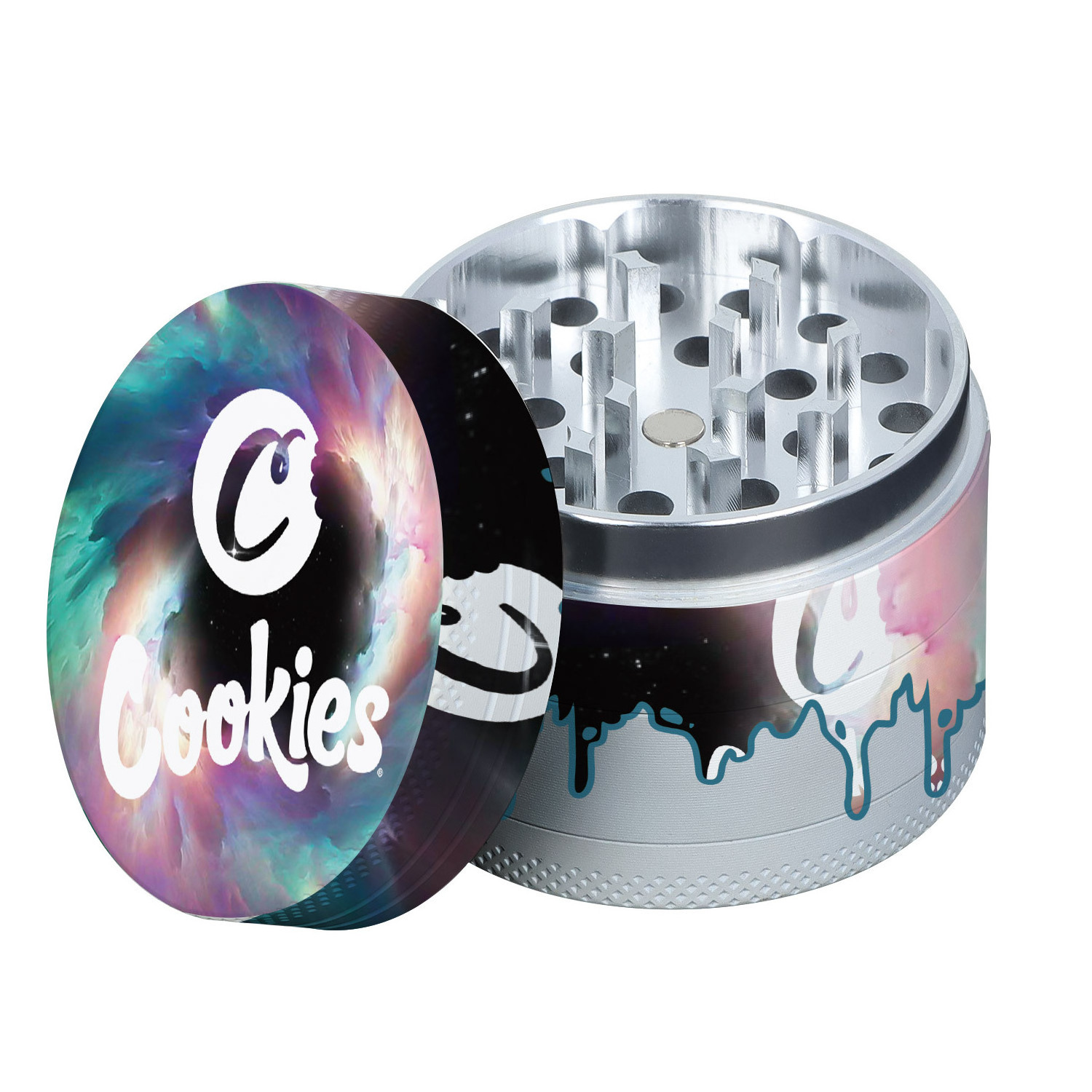 New Cookies Zinc Alloy 40/50/56/63mm Tobacco Herb Grinder for Smoke