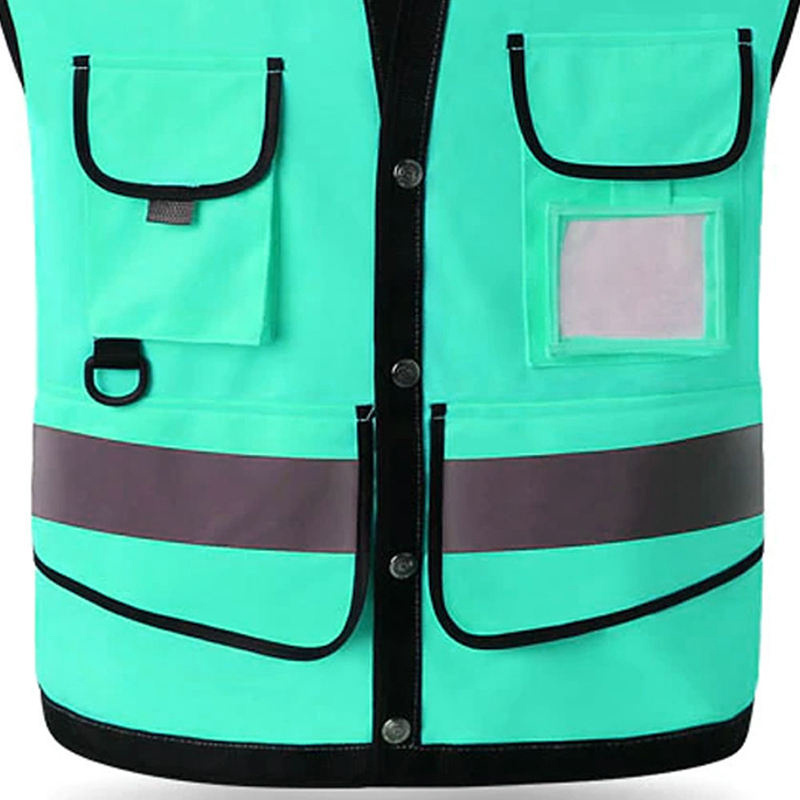 Reflective Vest Construction Safety Vest High Visibility Work Reflective Clothing Custom Logo & Size