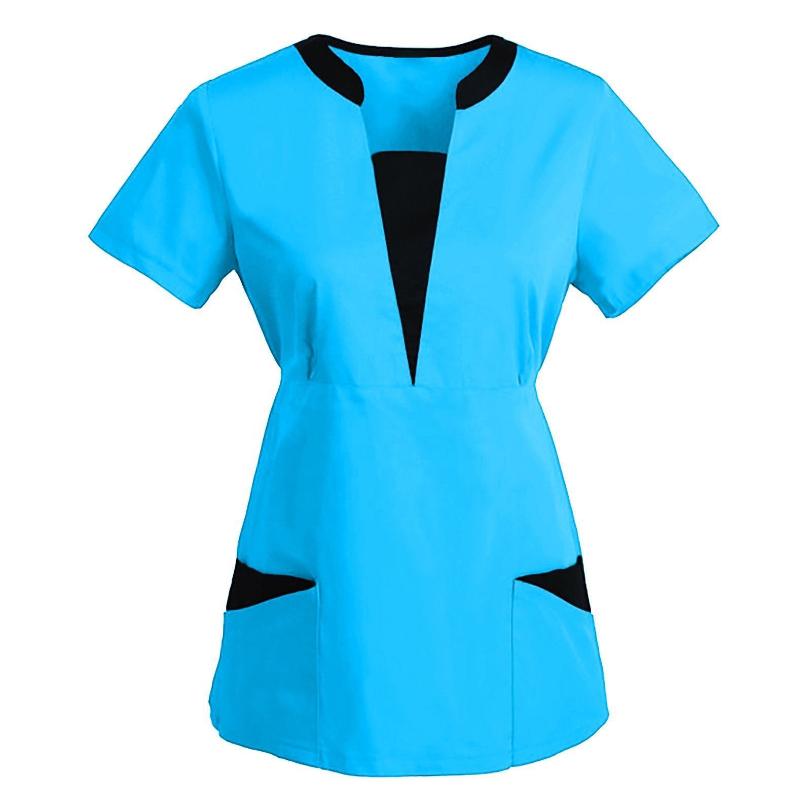 High Fashionable Design Three Pocket Scrub Top Uniform Dental Uniforms Scrub Men Scrub Sets Uniform