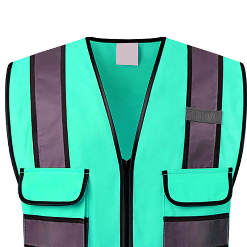 Reflective Vest Construction Safety Vest High Visibility Work Reflective Clothing Custom Logo & Size