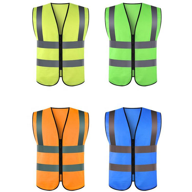 Custom Logo & Size Reflective Vest Construction Safety Vest High Visibility Work Reflective Clothing