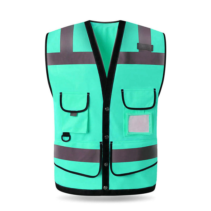 Reflective Vest Construction Safety Vest High Visibility Work Reflective Clothing Custom Logo & Size