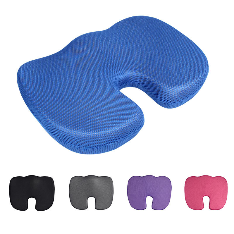 Hot Selling Coccyx Orthopedic Mesh Seat Cushion for Office Chair Memory Foam Cushion Lower Back Pain Relief