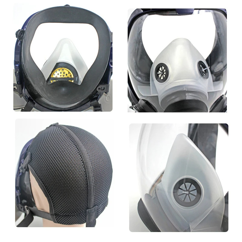 Gas Mask 6800 Electric Dustproof Respirator Chemical Respiratory Face Mask For Welding With Air Filter Full Face Gas Mask