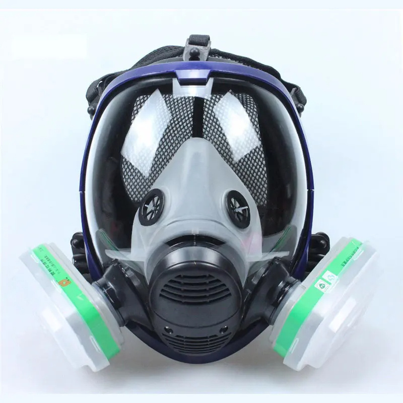 Gas Mask 6800 Electric Dustproof Respirator Chemical Respiratory Face Mask For Welding With Air Filter Full Face Gas Mask