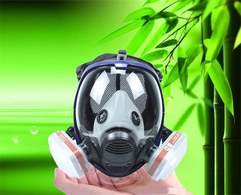 Gas Mask 6800 Electric Dustproof Respirator Chemical Respiratory Face Mask For Welding With Air Filter Full Face Gas Mask