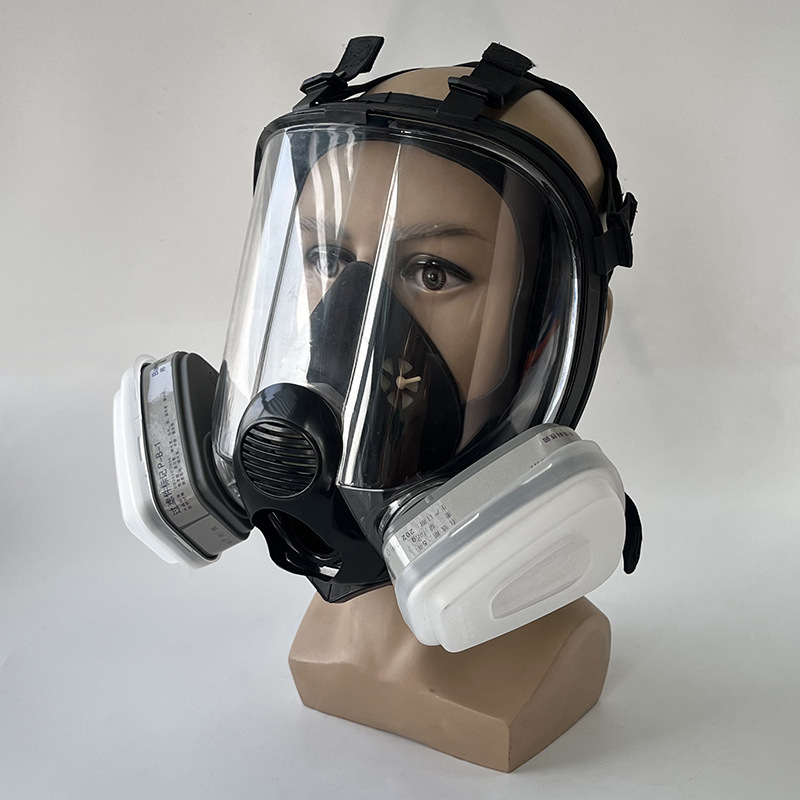 Gas Mask Full Face Shield Large Field Of Vision Safety Protective Maskes Personal Safety Protection Supplies Air Filter Mask