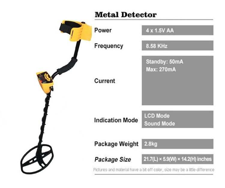 Underground Treasure Hunting Gold Metal Detector Md-6350 Professional Gold Detector