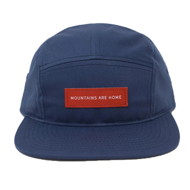 Customized small embroidery washed distressed unstructured hats 100% nylon twill plain camp cap