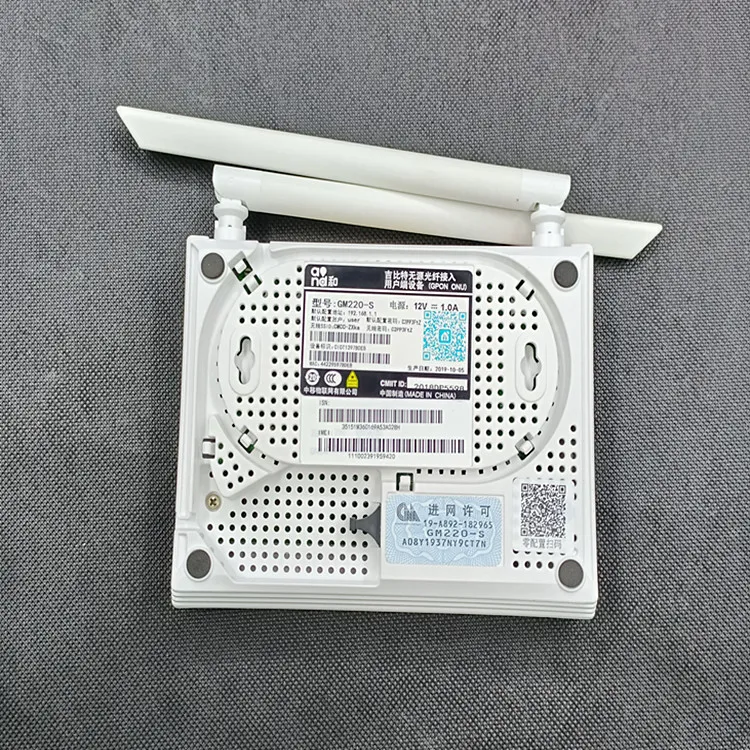 Dual antenna xpon gpon epon onu GM220-S 1GE+3FE+2.4G wifi