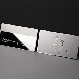 2023 Hot Personalized Luxury Gold Stainless Steel VIP Membership Blank Credit Cards Metal Business Cards for Laser Engraving