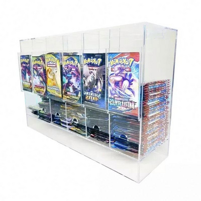 Pack Card Dispenser 6 Slot Acrylic Booster Pack Dispenser Display Case for Pokemon TCG MTG Yugiho Card