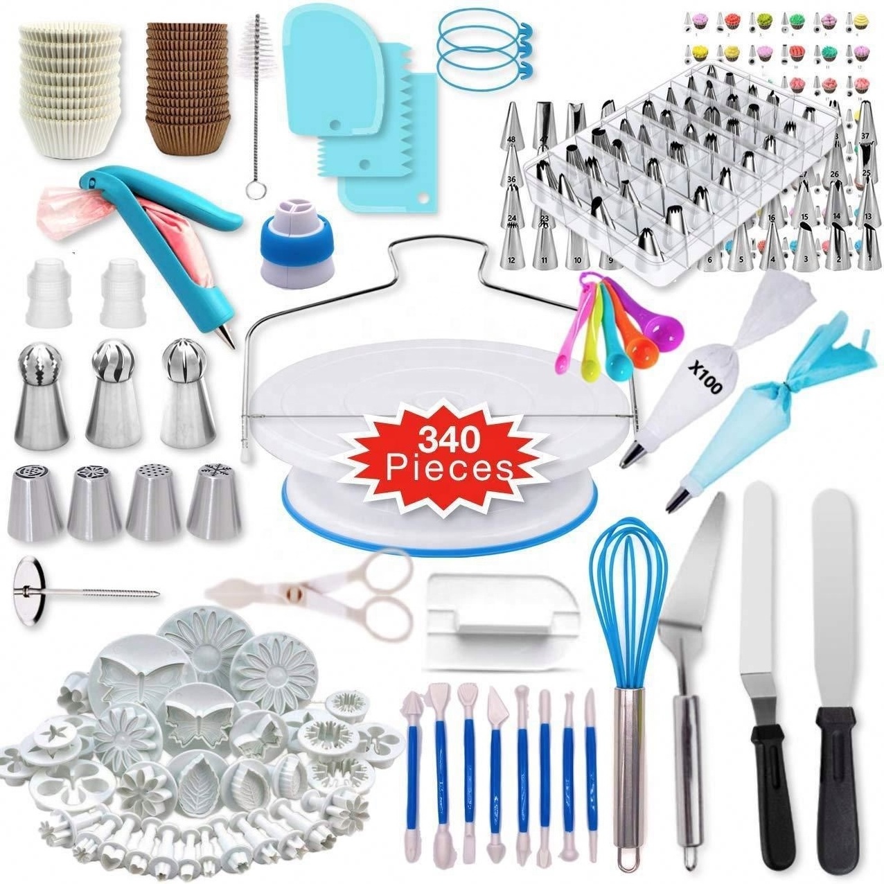 Factory  243pcs cake set Cake Decorating Supplies Kit Baking Pastry Tools Baking Accessories cake tools baking tools sets