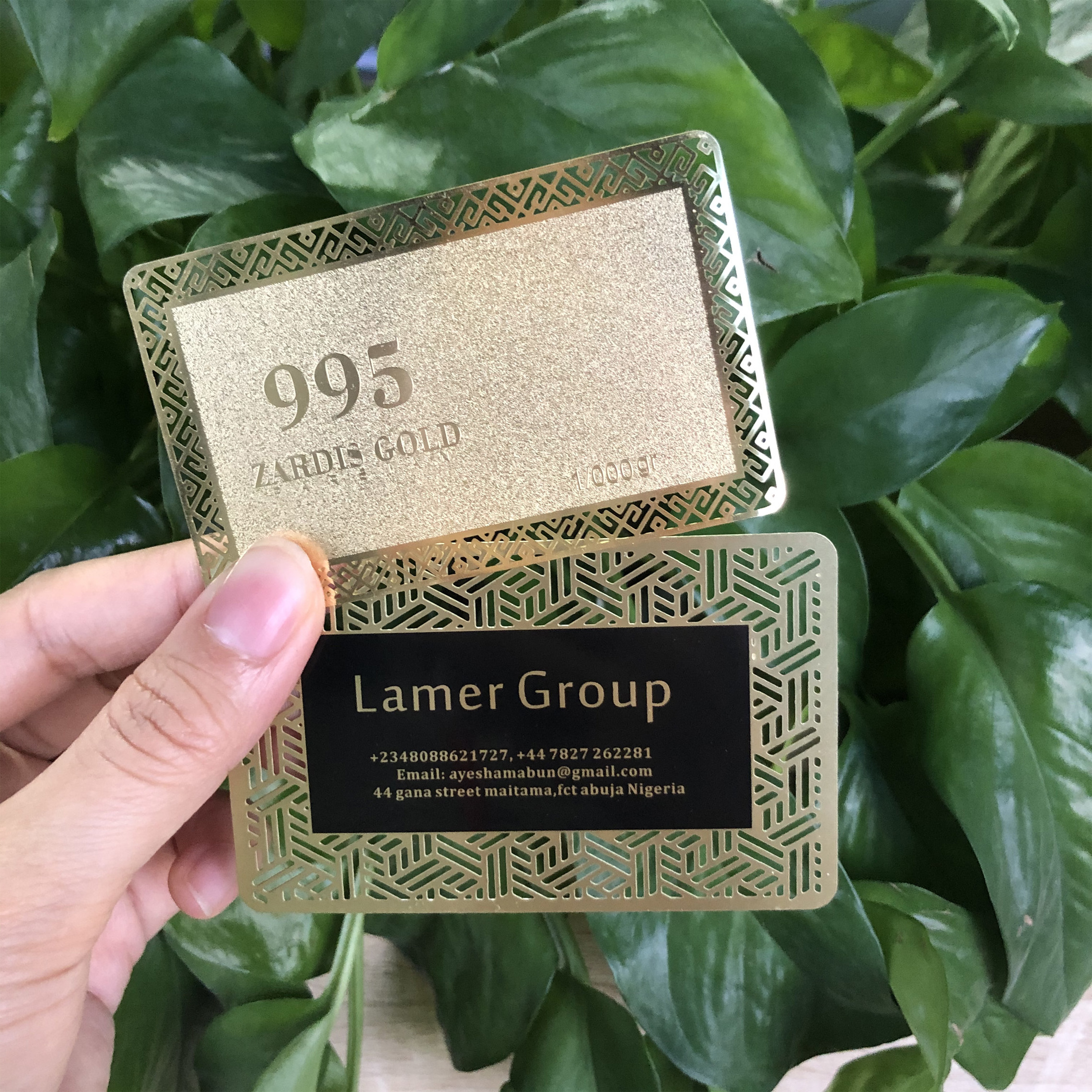 2023 Hot Personalized Luxury Gold Stainless Steel VIP Membership Blank Credit Cards Metal Business Cards for Laser Engraving