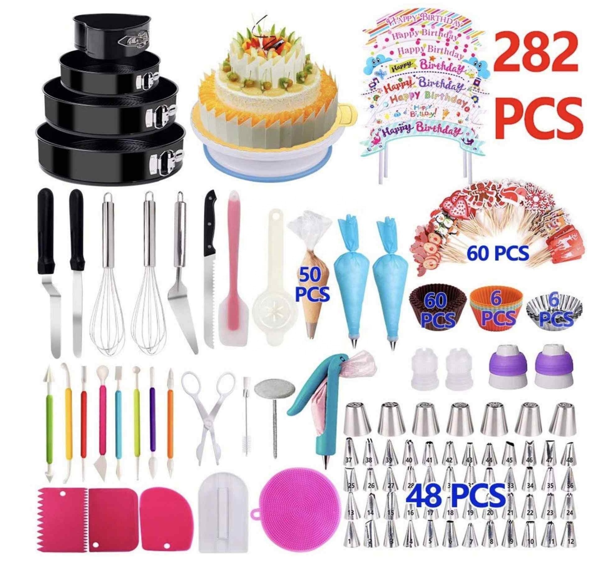 Factory  243pcs cake set Cake Decorating Supplies Kit Baking Pastry Tools Baking Accessories cake tools baking tools sets