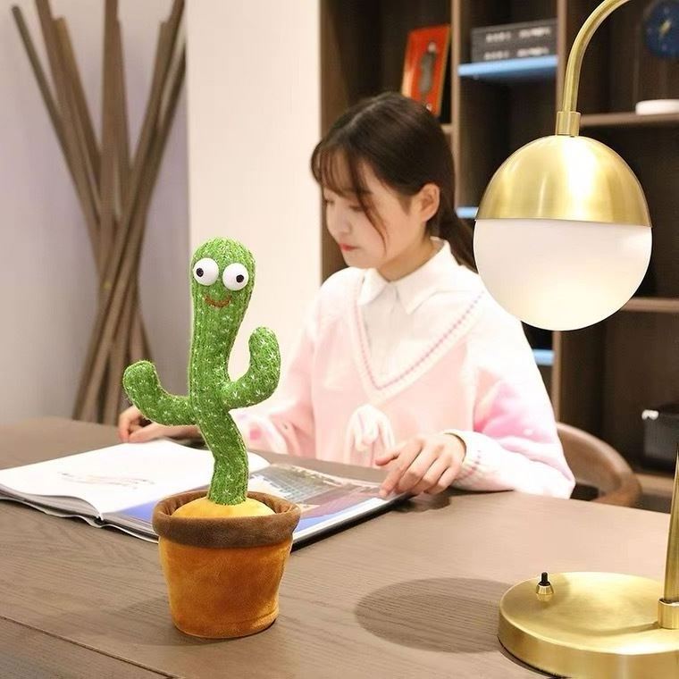 Wholesale Dancing Cactus Stuffed Doll Plush Talking Cactus Toys for Kids Children Singing Dancing Recording Cactus Electric Toy