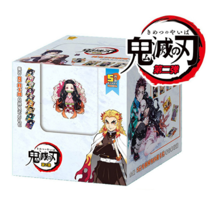 New Demon Slayer Collection Card TCG Anime Booster Pack Box Kamado Nezuko Rare Board Game Toy Kids Birthday Gift