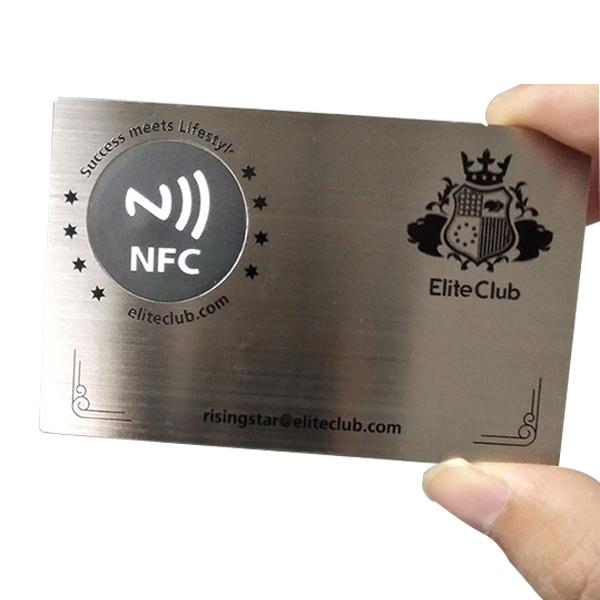 Factory price custom sublimation metal business card blank with nfc