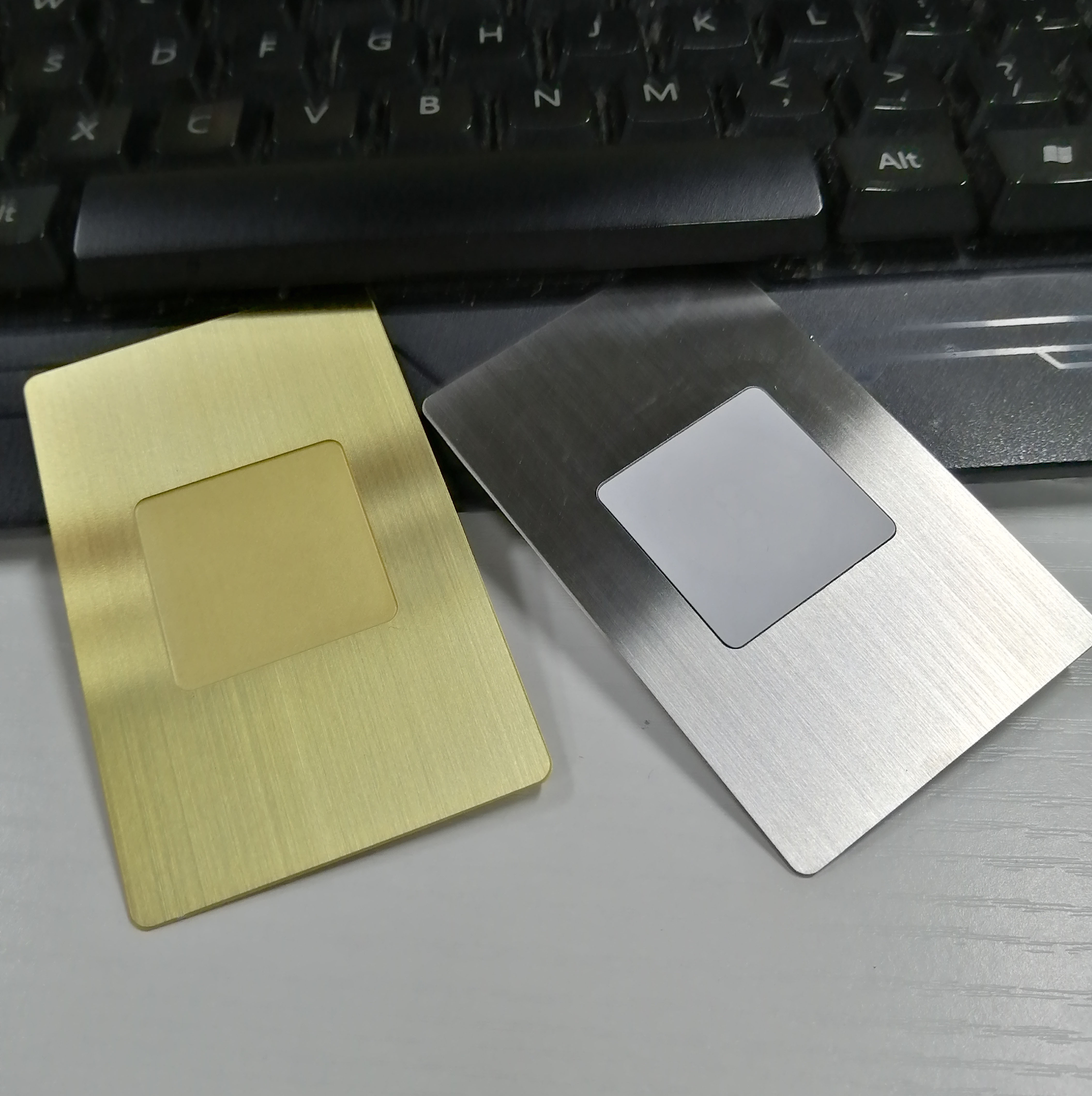 Factory price custom sublimation metal business card blank with nfc