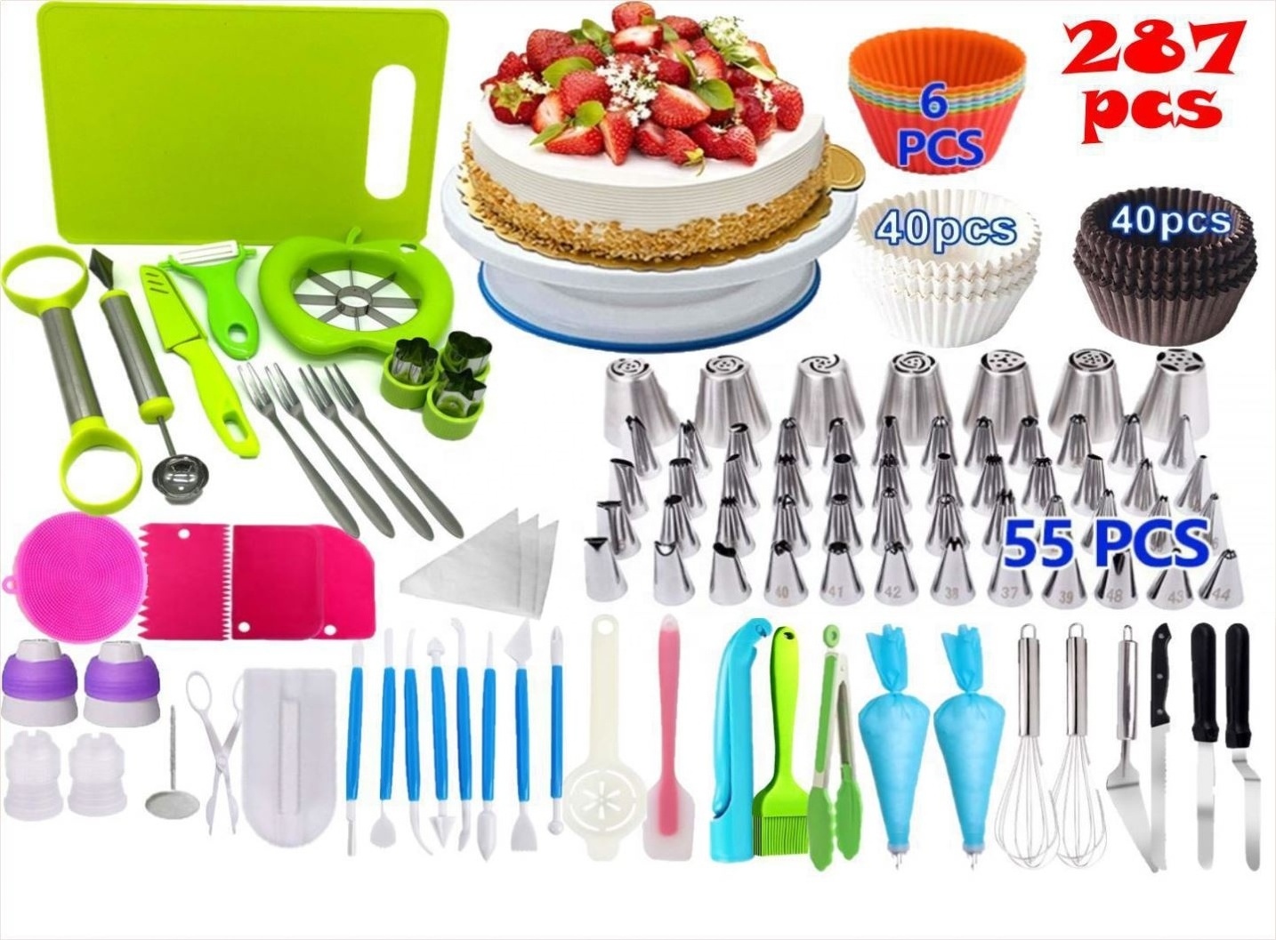 Factory  243pcs cake set Cake Decorating Supplies Kit Baking Pastry Tools Baking Accessories cake tools baking tools sets