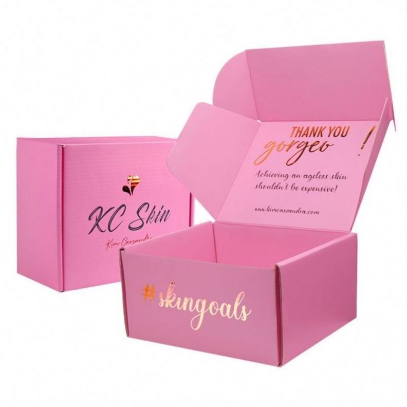 Customized Printed Corrugated Paper Tuck Box Candle Packaging Shipping Mailing Box