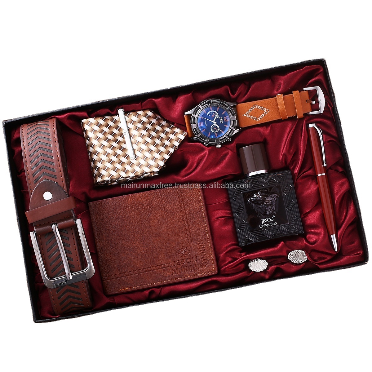 2023 Wholesale Creative Combination Suit Men Business Gift Box Wallet Belt Glasses Watch Gift Set