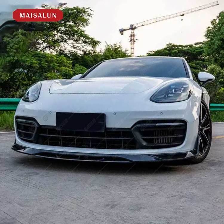 High Performance Universal Accessories Car Body Kit Items Dry Carbon Front Lip For Porsche 971.2 Update Carbon Fiber Front Lip