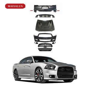 SRT body kit For Dodge Charger upgrade SRT full car bumper side skirt grille bodykit