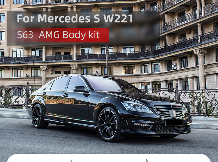 W221 PP car bumpers for s class 2009-2013y s550 s500 s350 convert to s63 AMG design body kits conversion w221 facelift