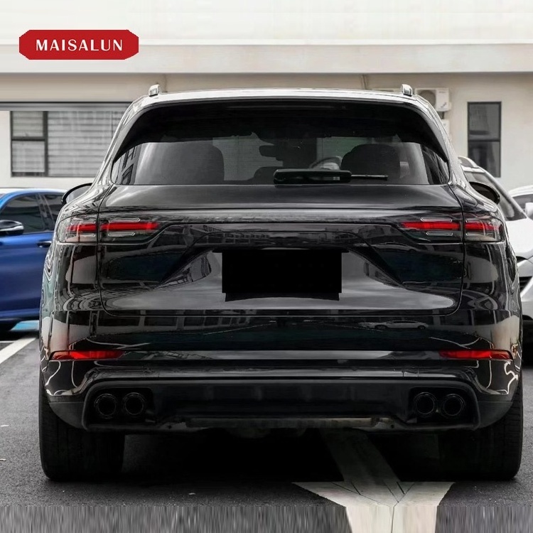 PP material Car Bumper full Body kit For Porsche Cayenne update to new 9Y0 style Bodykit with light