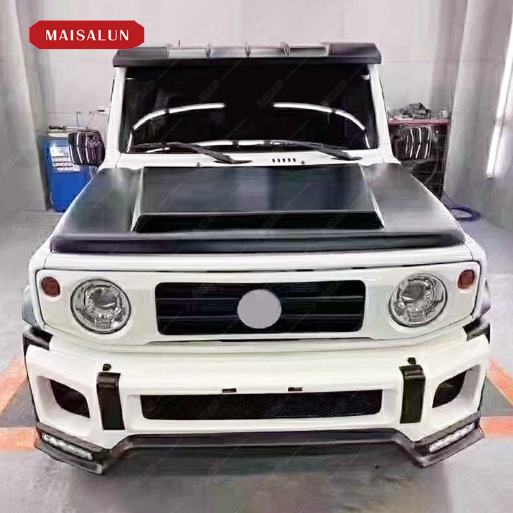 High Quality! Auto Conversion Body Kit For Suzuki Jimny Upgraded To LB Wide Body Kit Hood Bumper Lip Assembly wheel brow