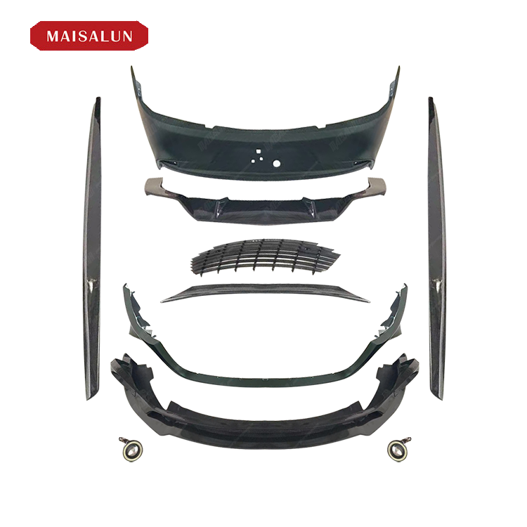 AMR Style Full Carbon Fiber Body Kit For Aston Martin Rapide S 4 Doors Front Lip Side Skirts Rear Diffuser Rear Bumper Auto Part