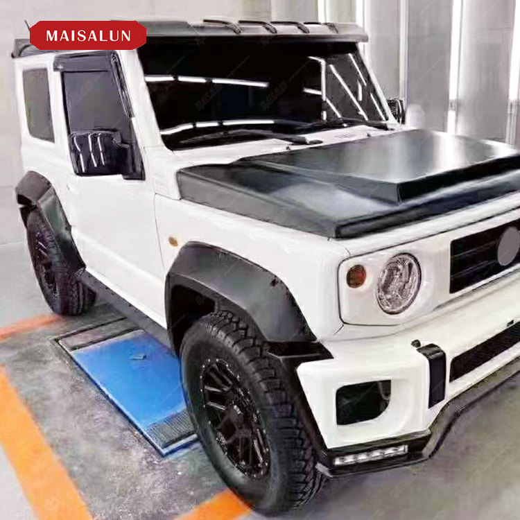 High Quality! Auto Conversion Body Kit For Suzuki Jimny Upgraded To LB Wide Body Kit Hood Bumper Lip Assembly wheel brow