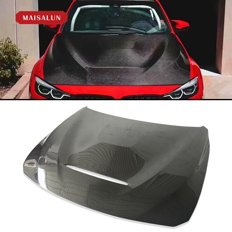 Iron Bonnet GTS CS style hood for BMW 3 4 series M3 M4 F30 F35 F32 F80 F82 front car bumper body kit