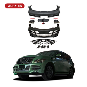 Factory price QX56 Style pp material bodykit  Front Bumper Rear Diffuser Body Kit For Infiniti  Bodykit bonnet hood