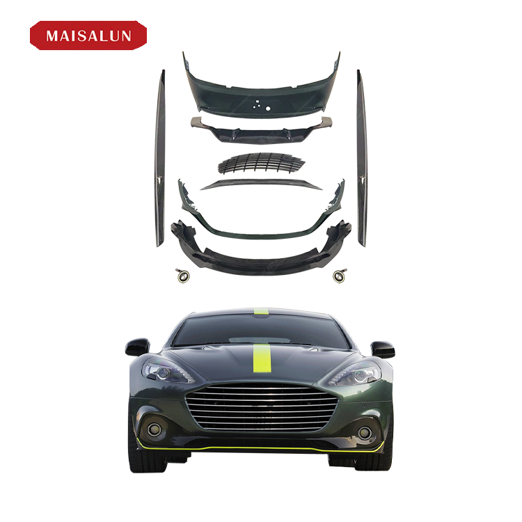 AMR Style Full Carbon Fiber Body Kit For Aston Martin Rapide S 4 Doors Front Lip Side Skirts Rear Diffuser Rear Bumper Auto Part