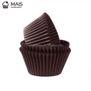 MaisBakery baking supplies brown disposable small muffin cupcake cases  mini chocolate cups cupcake liners muffin wrapper cases