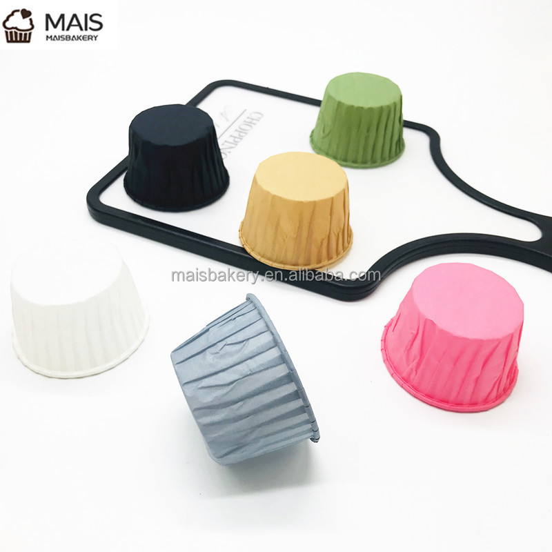 60pcs MaisBakery disposable  grease proof black cupcake  baking Cups muffin cases paper cupcake wrappers Holders